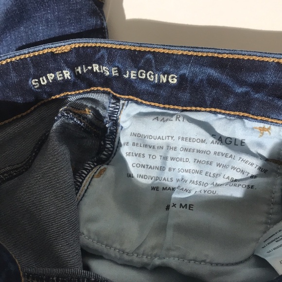American Eagle Ne(x)t Level Stretch jeans womens super hi-rise jegging sz 00 - Picture 4 of 7